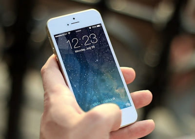 mobile phone in hand